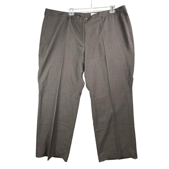 Doc & Amelia Pants - Doc & Amelia Pants Womens 28W Brown Classic Fit Straight Leg Dress Slacks NWT